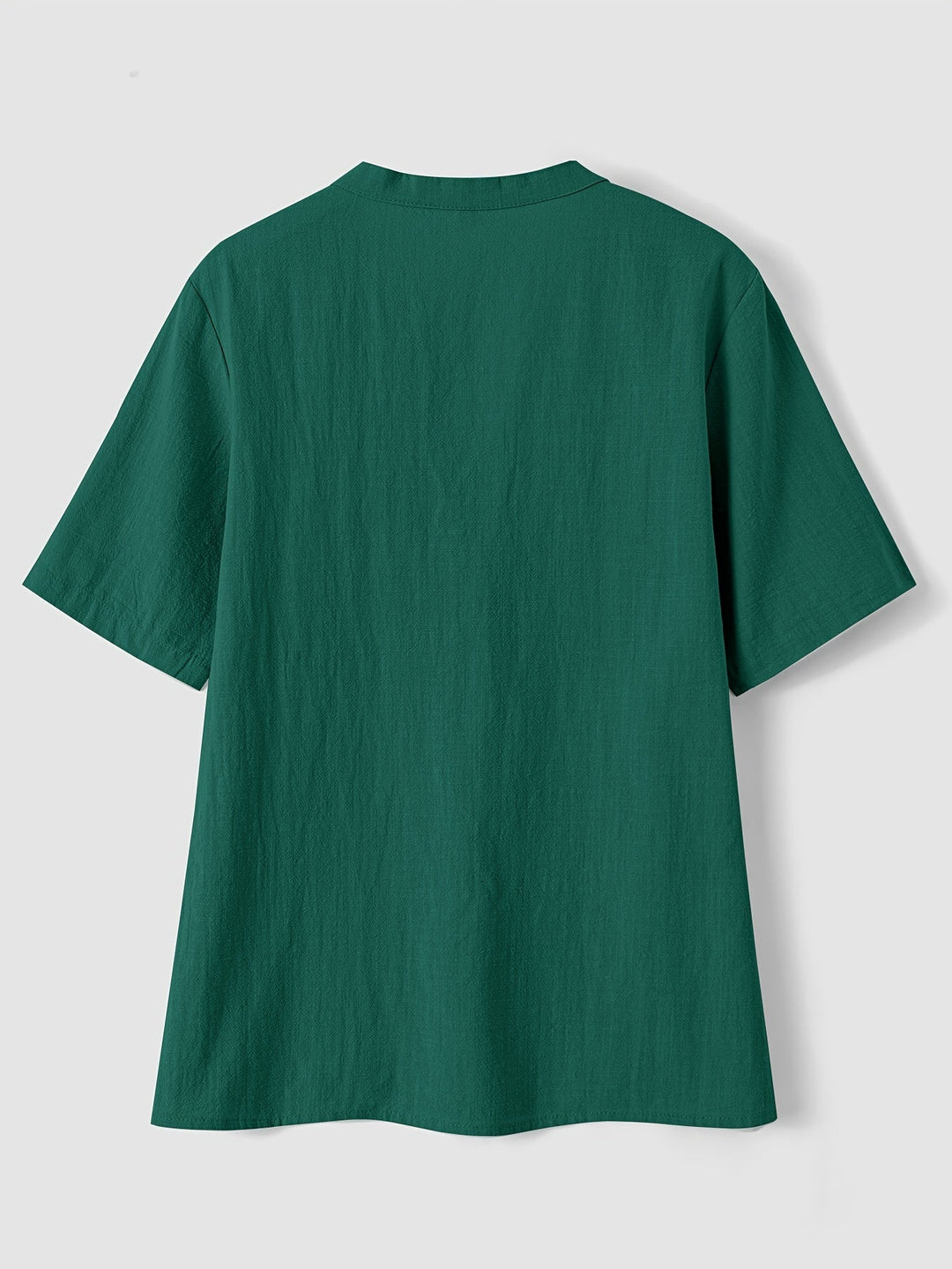 Sharron - Elegant V-Neck Blouse With Button Up