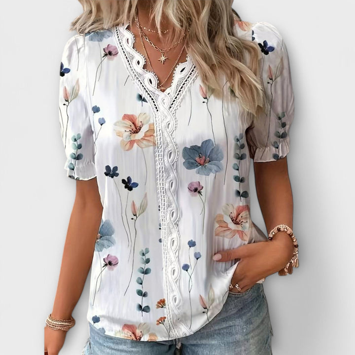Emily – Stylish V-Neck Blouse