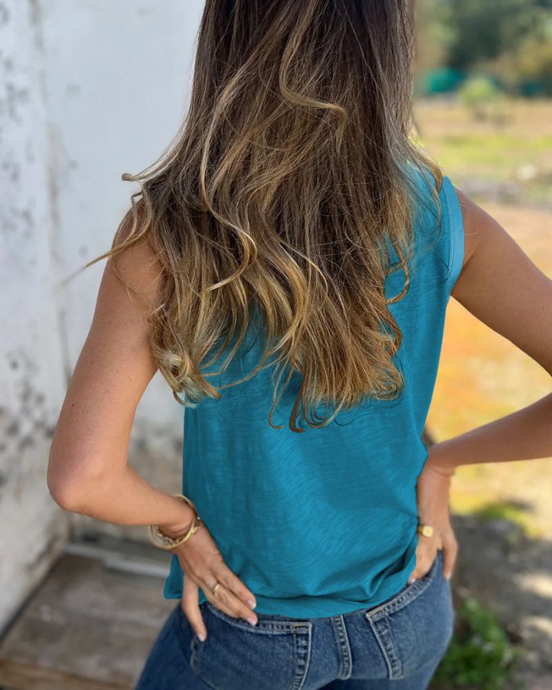 BELEN - SLEEVELESS T-SHIRT