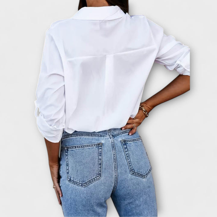 Jessica - relaxed blouse with V-neck