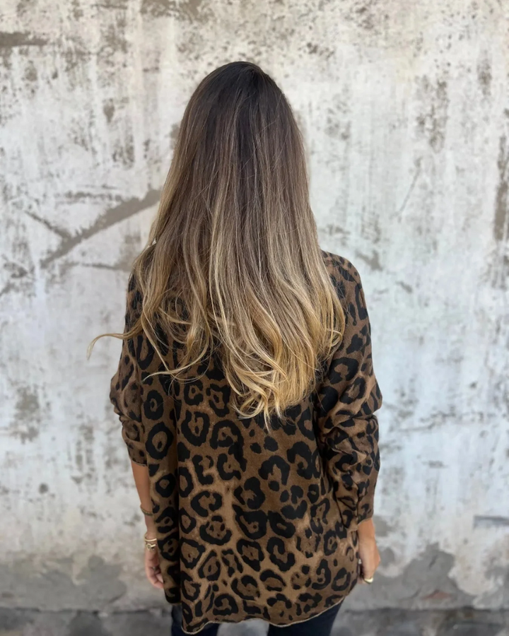 SERANA - LEOPARD PRINT BLOUSE