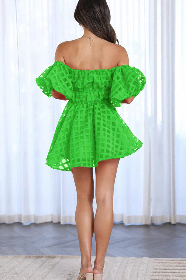 Evie - Puff Sleeve Mini Dress