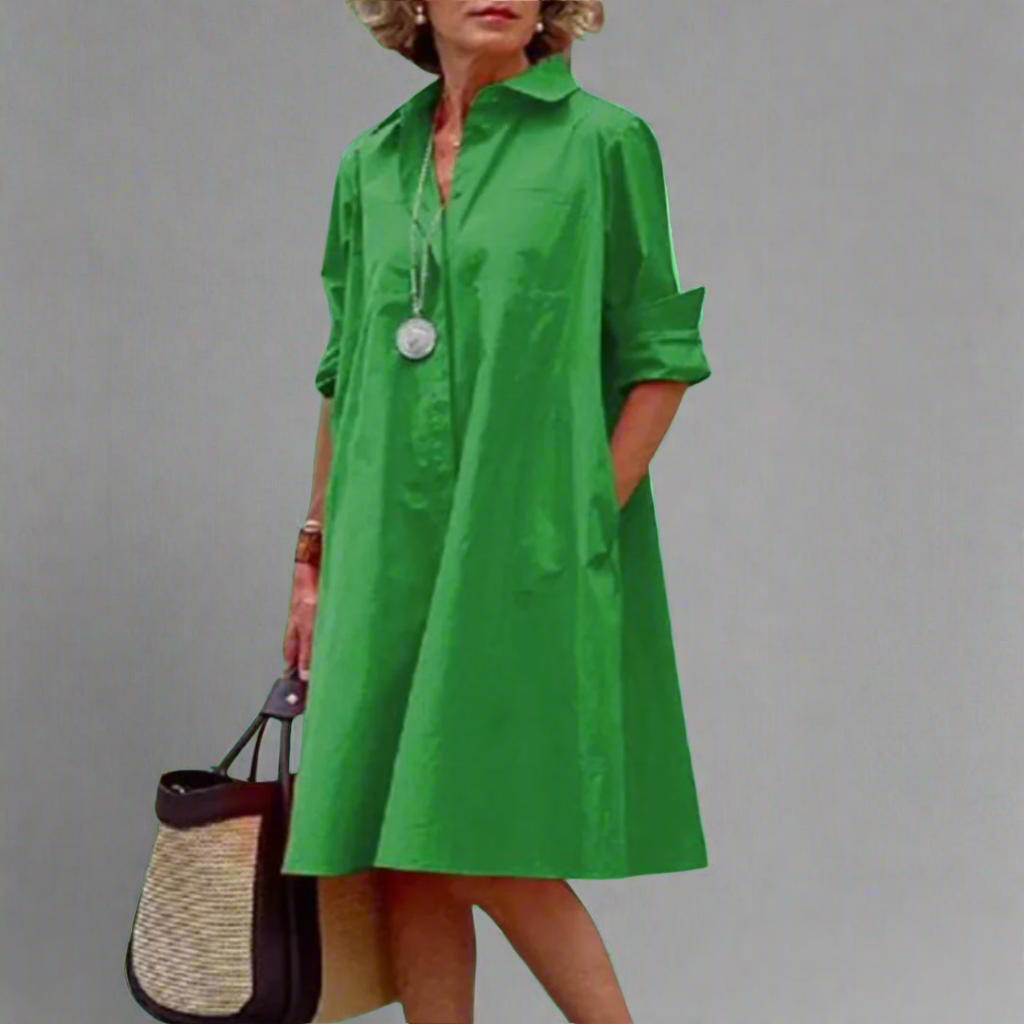 Mia - Elegant Midi Dress with Timeless Charm