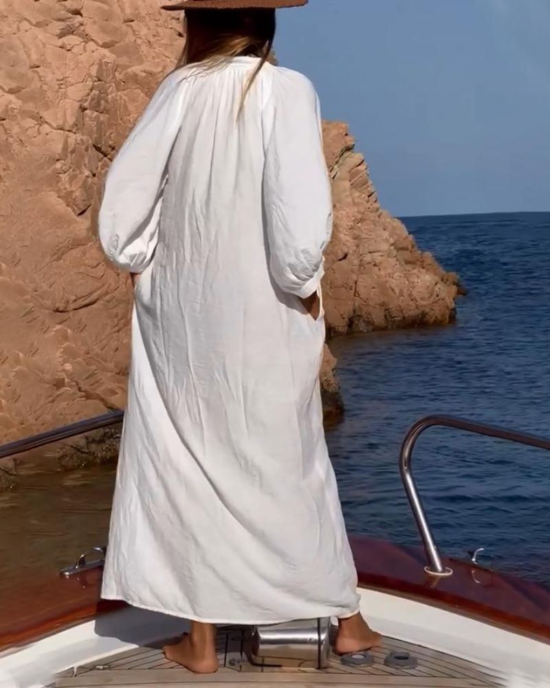 Zara - Women’s Relaxed Comfy Cotton Dress