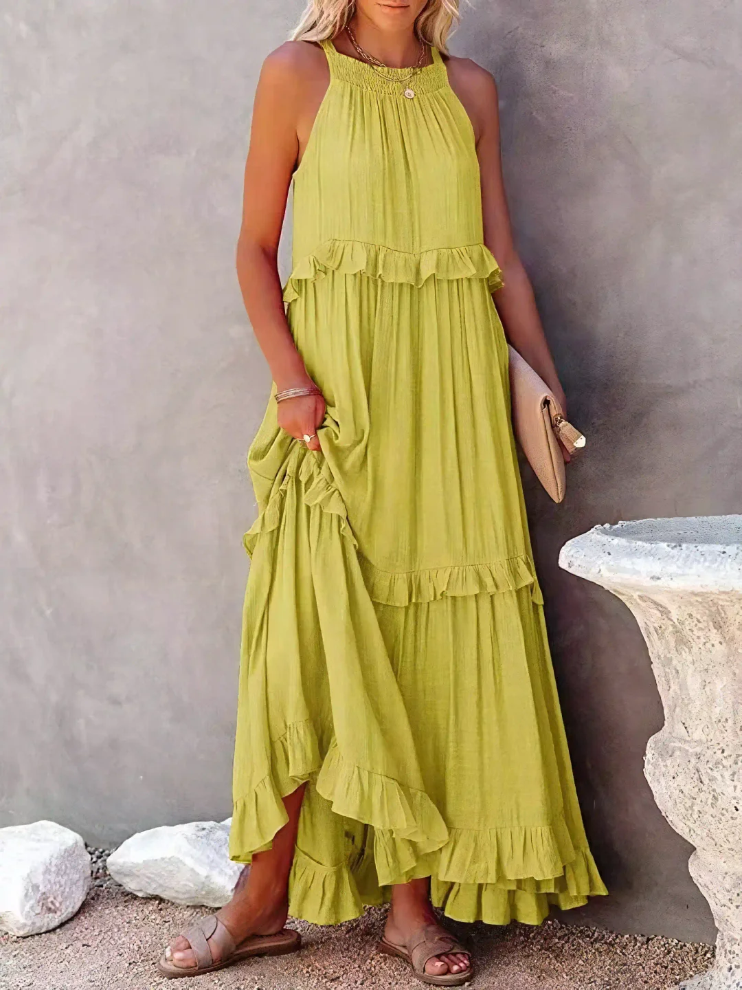 Mabel™ Ruffle Breeze Maxi Dress