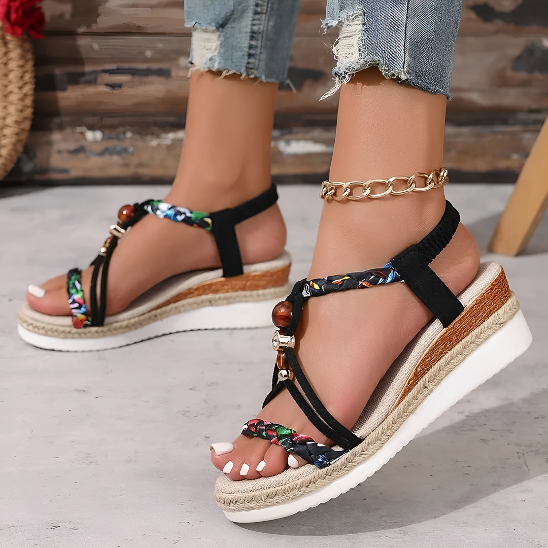 Delilah - Elegant Wedge Summer Sandals