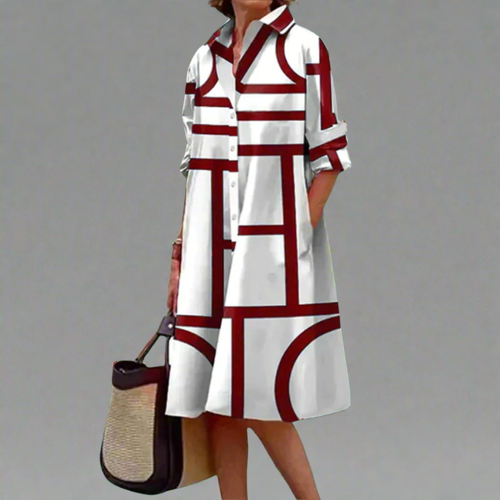 Quinn - Luxe Midi Dress with Elegant Design