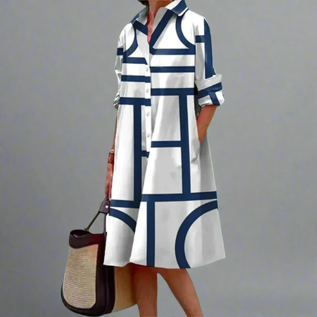 Leah - Elegant Midi Dress for Effortless Style