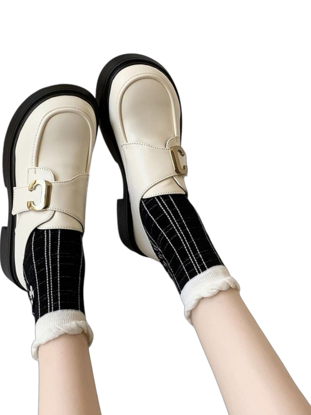 Oxford Platform Mary Jane Loafers