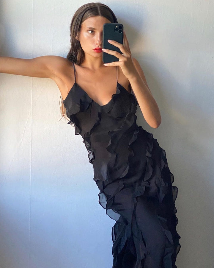 Zara - Ruffled Maxi Dress