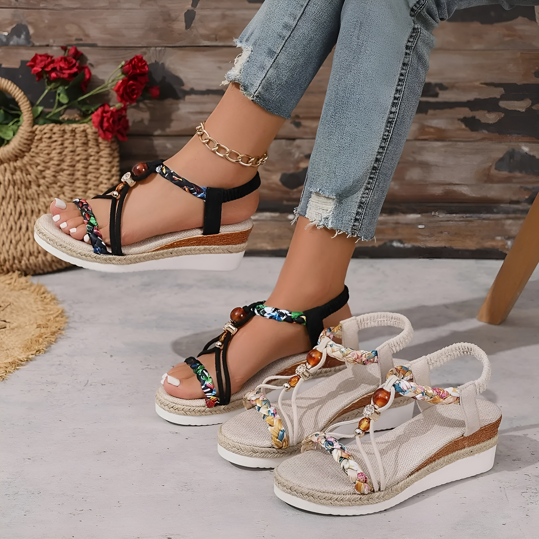 Delilah - Elegant Wedge Summer Sandals