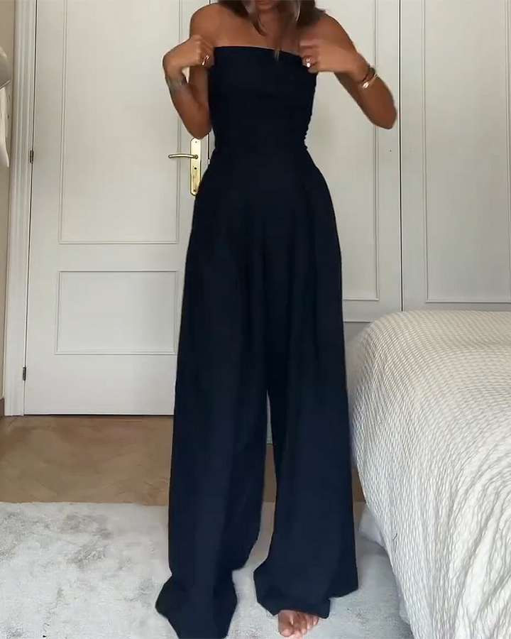 Céleste™ | Elegant Strapless Jumpsuit