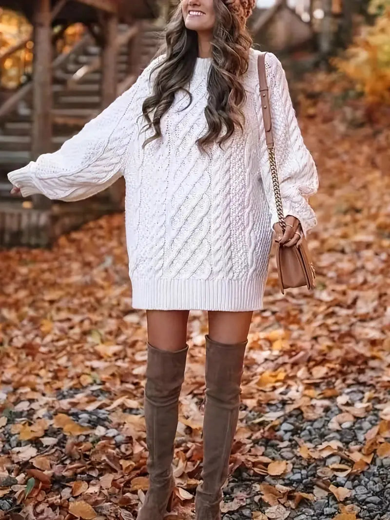 Chloé – Twisted Knit Sweater Dress