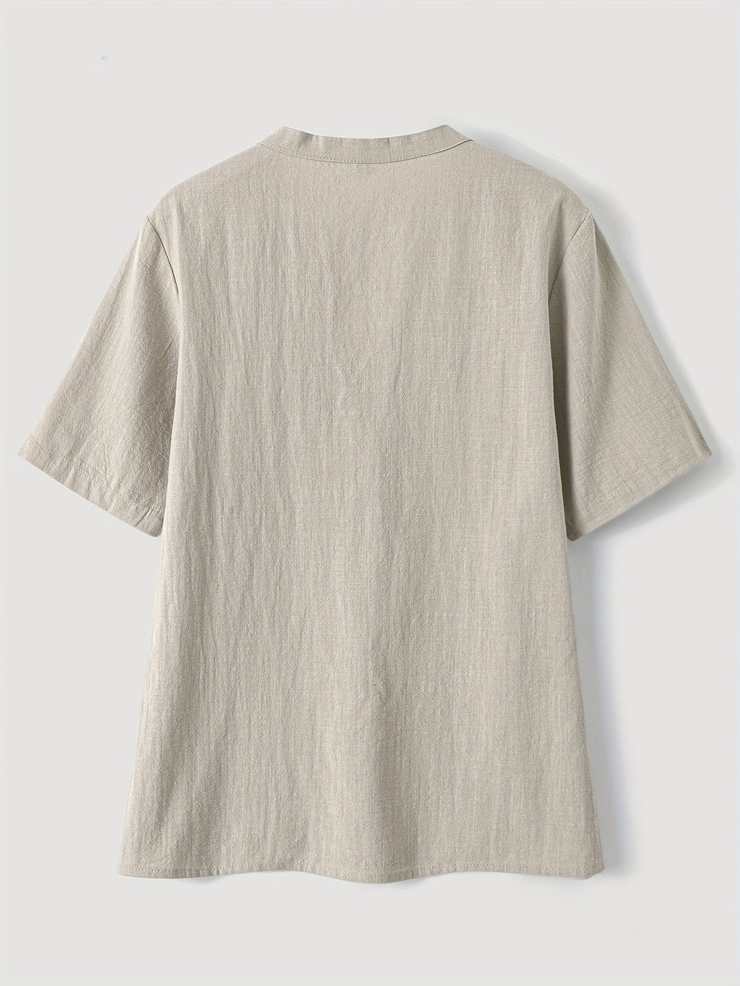 Sharron - Elegant V-Neck Blouse With Button Up