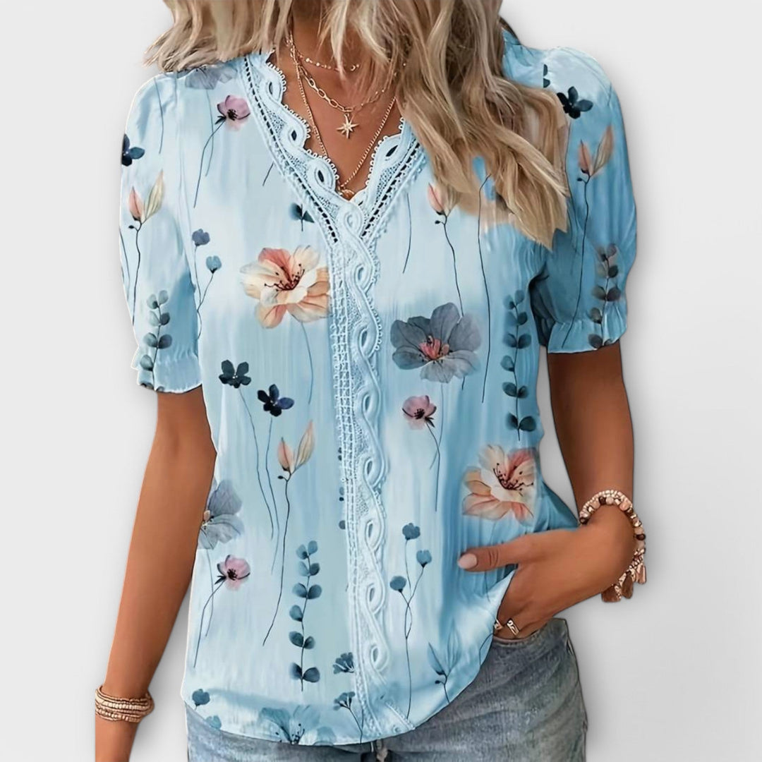 Emily – Stylish V-Neck Blouse