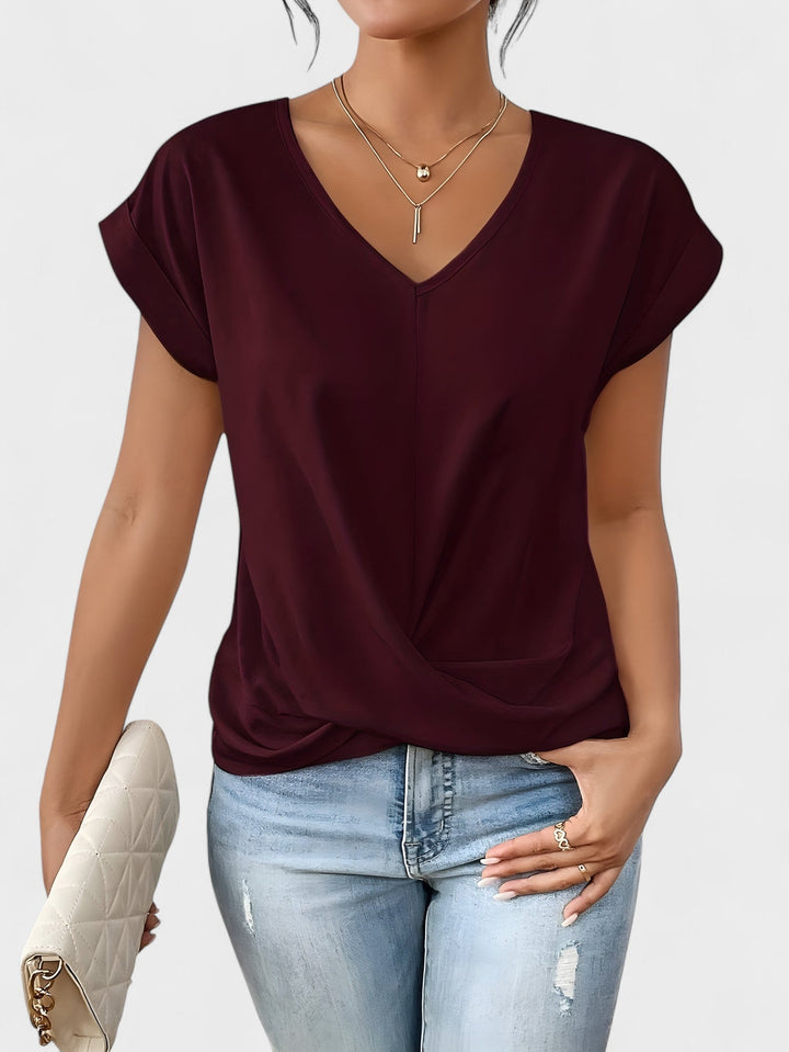 Kathrina - V-Neck Twist Front Top