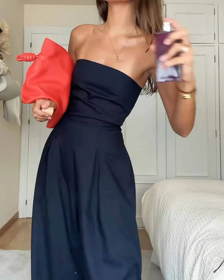 Céleste™ | Elegant Strapless Jumpsuit