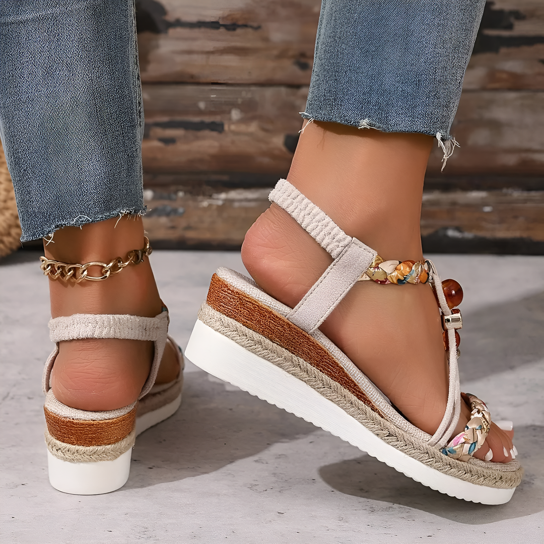Delilah - Elegant Wedge Summer Sandals