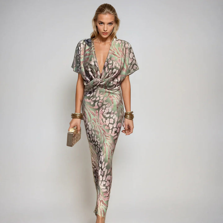 Ariella -  Sophisticated Silk Maxi Dress