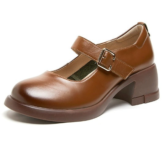 Agnes Leather Mary Janes