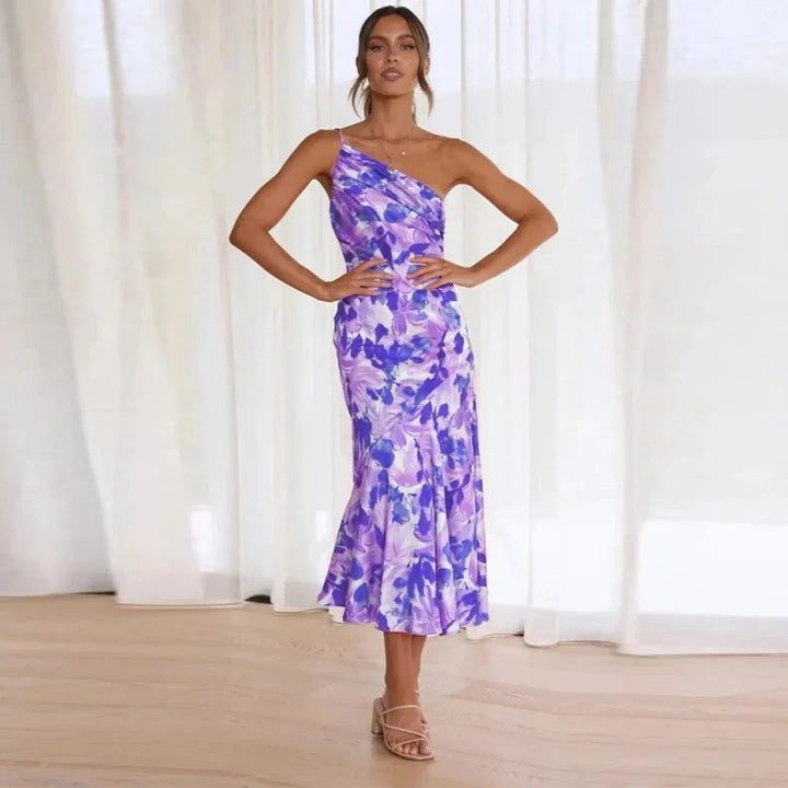 Eliza - One-Shoulder Midi Dress