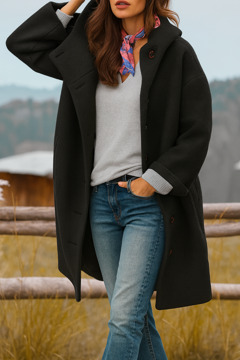 Kaia - Stylish Casual Hooded Coat
