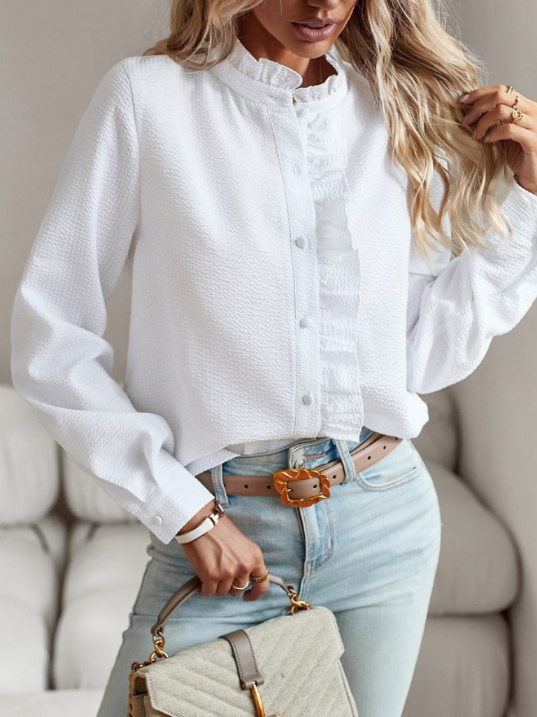 AURORA RUFFLE BLOUSE