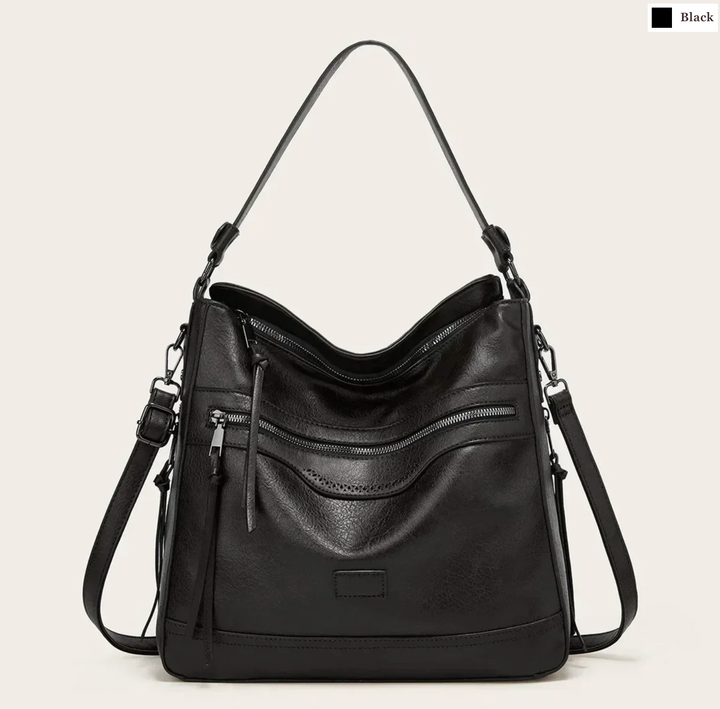Malbjørg | Elegant shoulder bag with a wavy design
