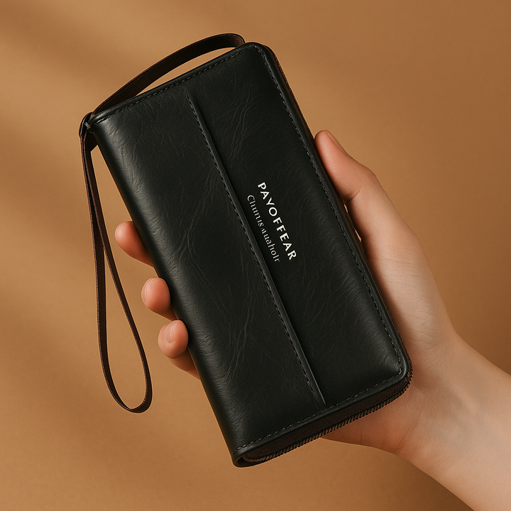 Briony | Multi-Functional PU Leather Zipper Clutch