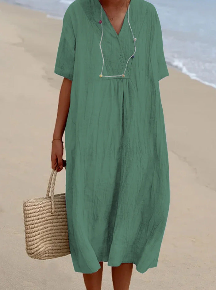 Isla | Breathable Tummy-Flattering Beach Dress