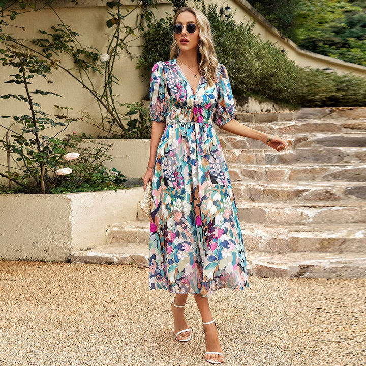 Ruby | Flattering Floral Midi Dress