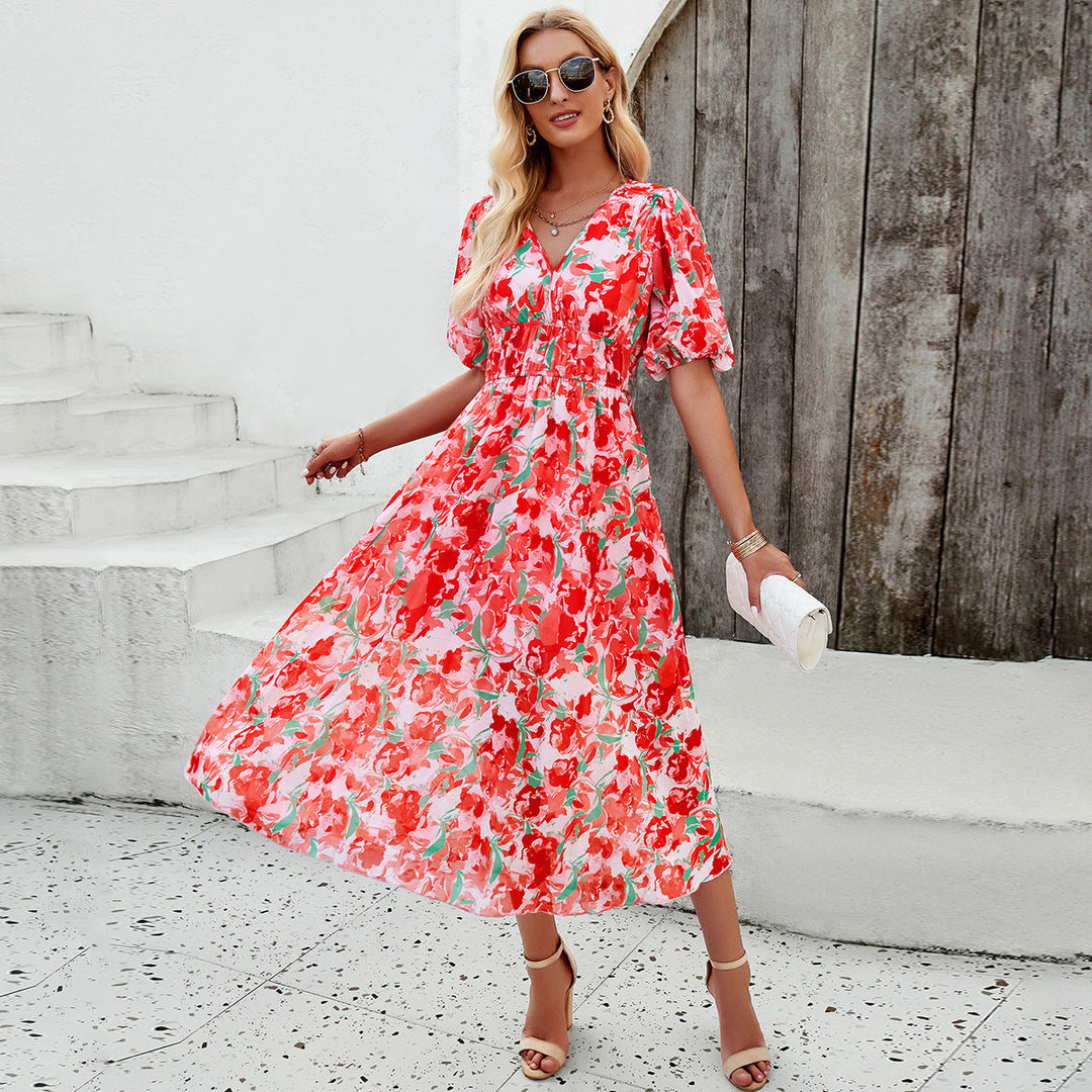 Sandra | Floral Tummy-Covering Dress