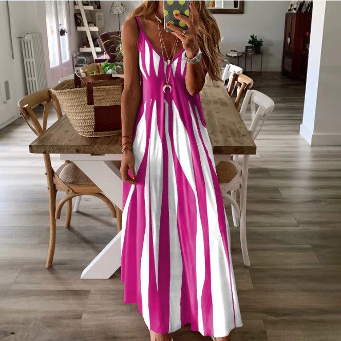 Milan™ Striped Long Dress
