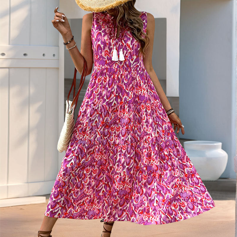 Zuri | Tummy Flattering Floral Sleeveless Dress