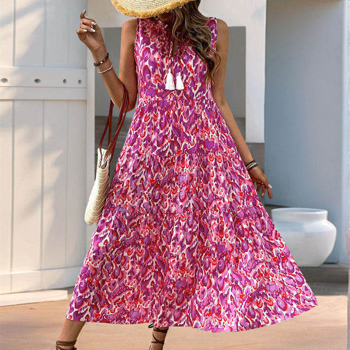 Zuri | Tummy Flattering Floral Sleeveless Dress