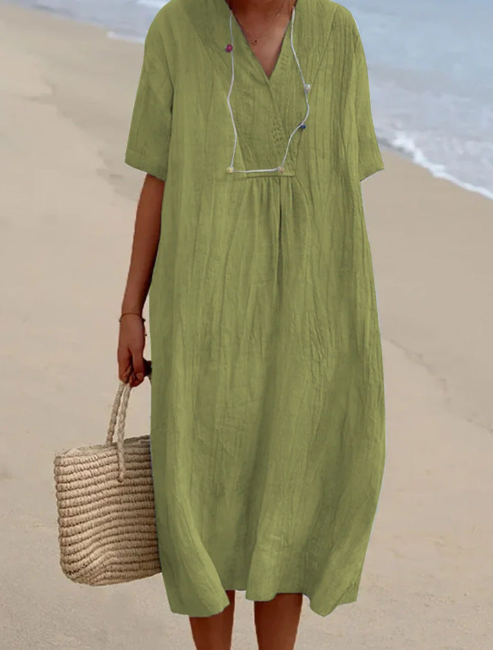 Isla | Breathable Tummy-Flattering Beach Dress