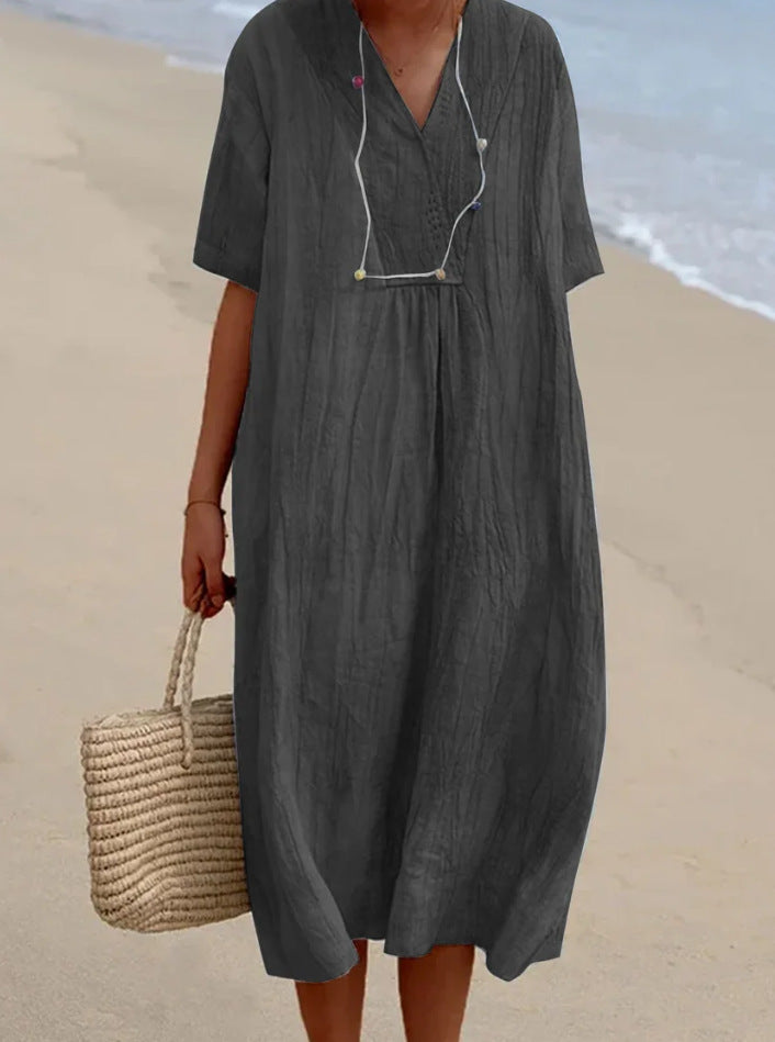 Isla | Breathable Tummy-Flattering Beach Dress