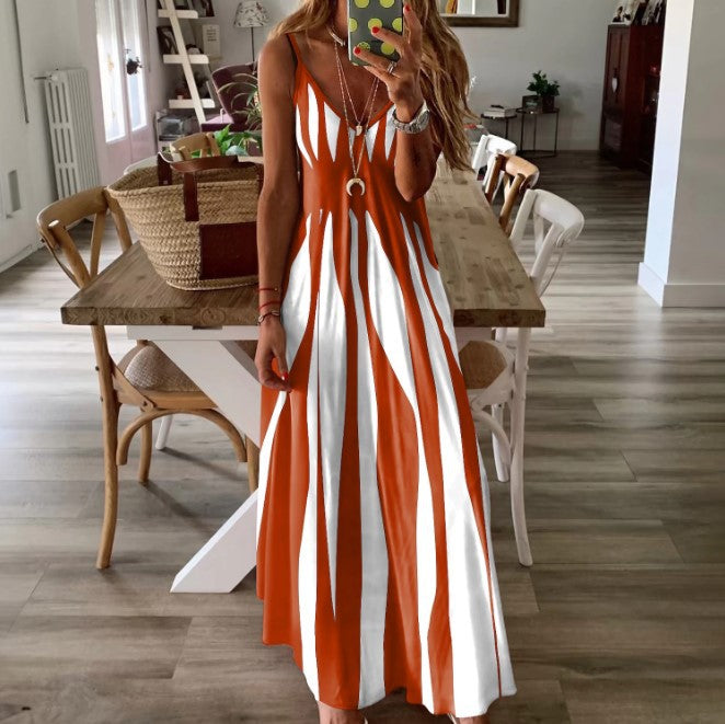 Milan™ Striped Long Dress