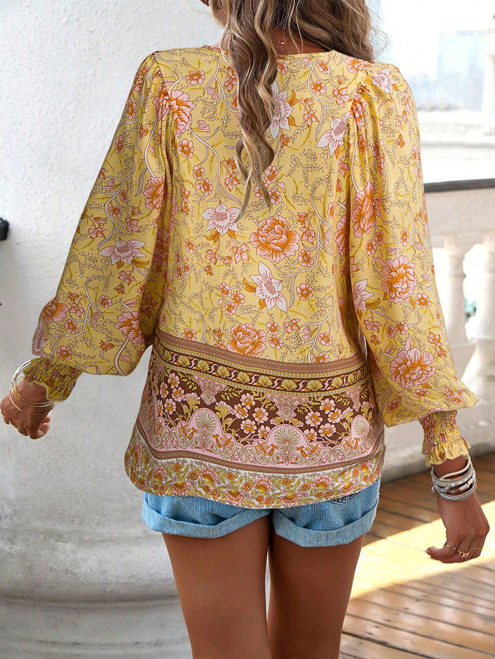 Zoey | Floral Smocked Blouse