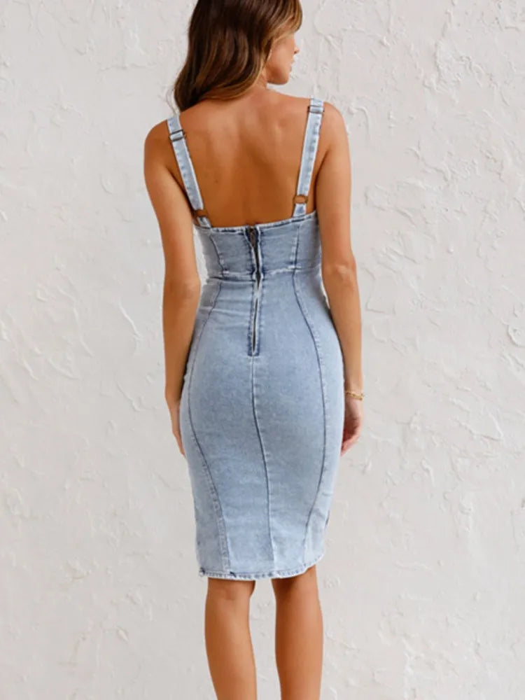 Élodie - Elegant Denim Dress