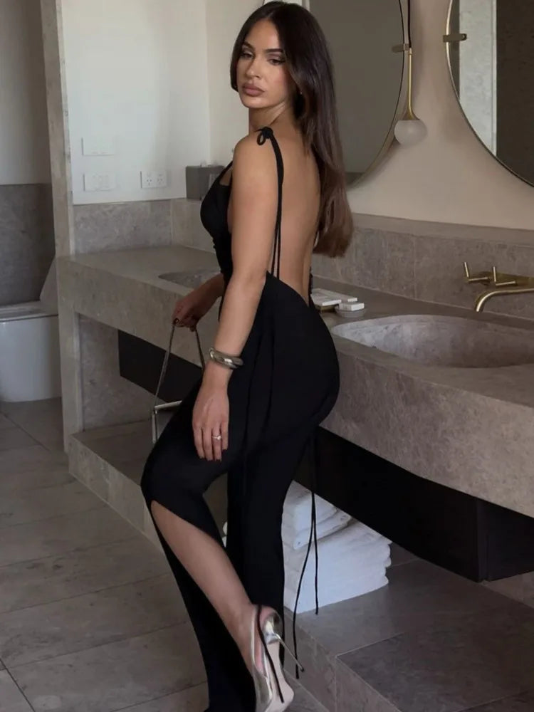 Dulsara | Sleeveless Backless Jumpsuit