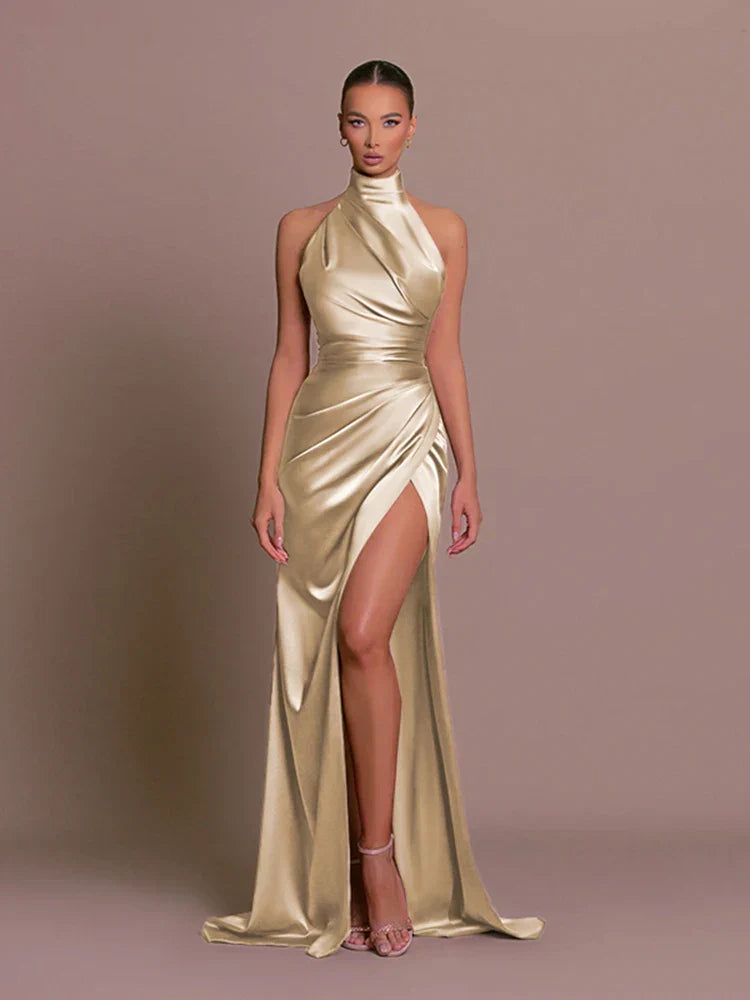 Livia | Sleek Slit Gown