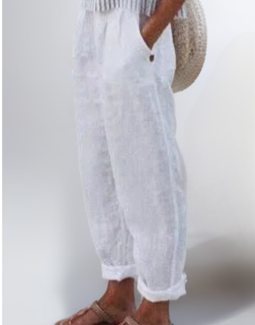 Diana | Loose Cotton and Linen Pants