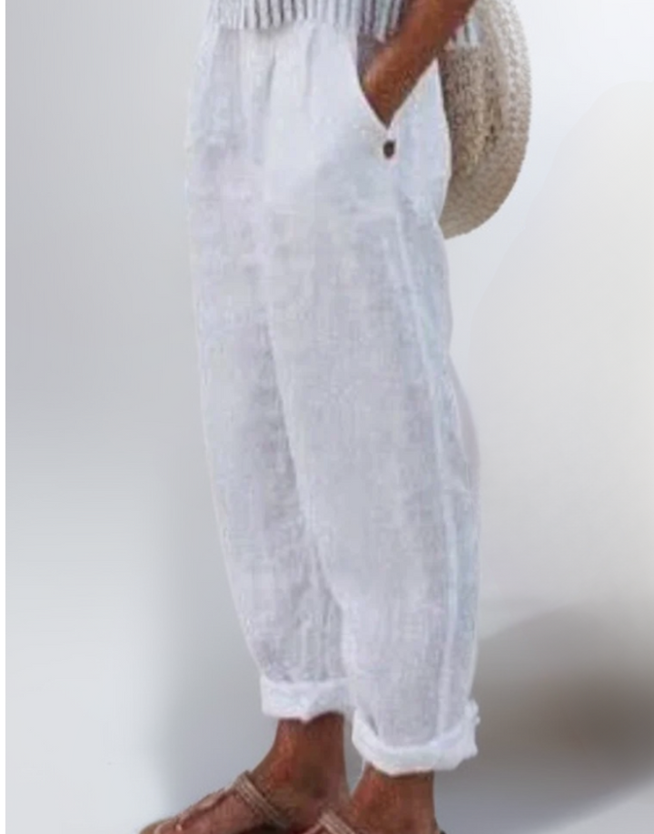 Diana | Loose Cotton and Linen Pants