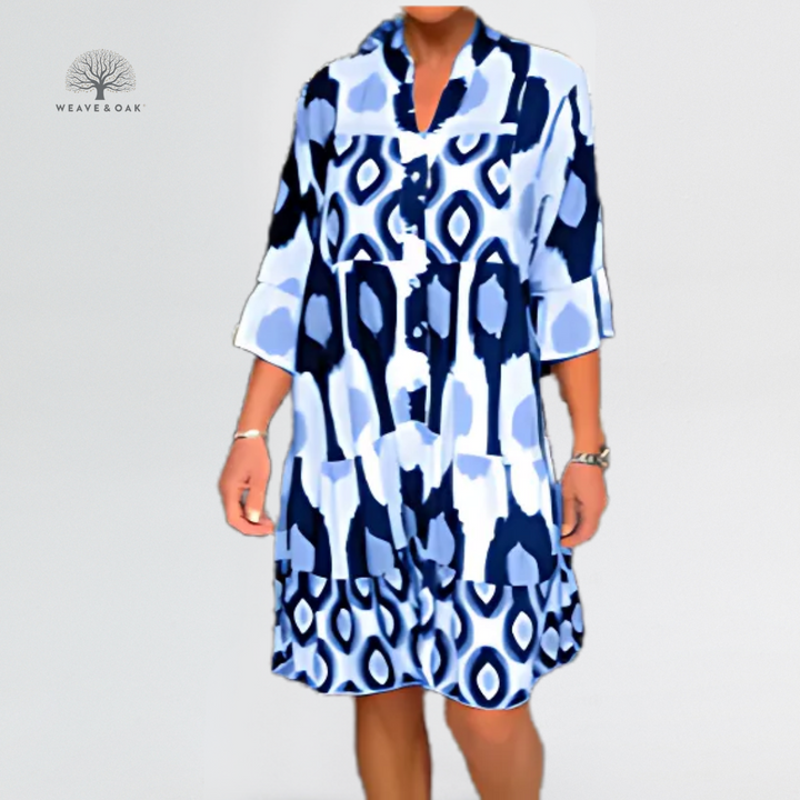 Leona | Bold Print Breezy Elegance Dress