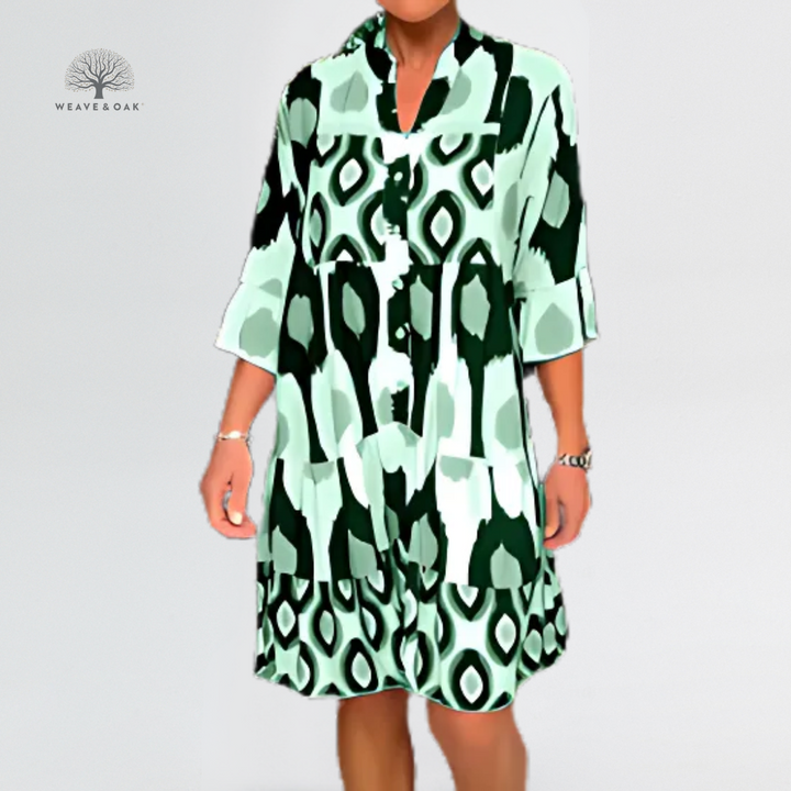 Leona | Bold Print Breezy Elegance Dress