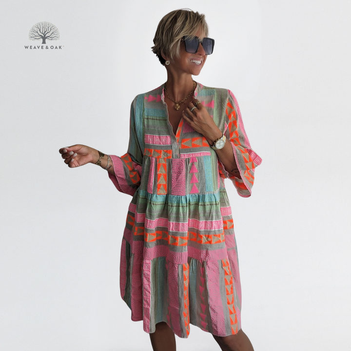 Sienna | Vibrant Flattering Boho Dress