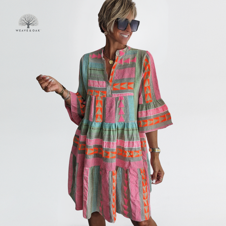 Sienna | Vibrant Flattering Boho Dress