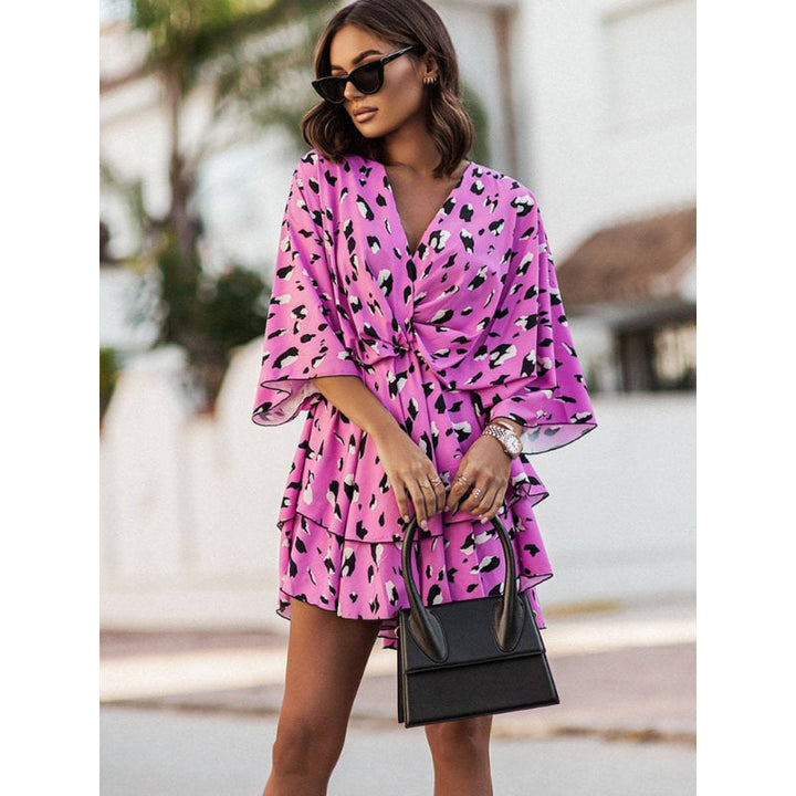 Gloria - Bohemian Floral Mini Dress