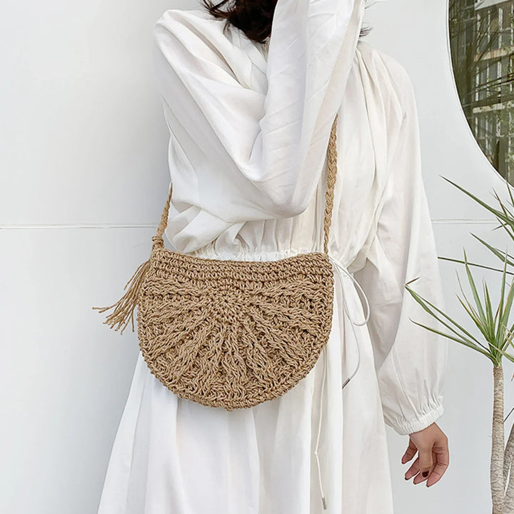 Eirinora | Crocheted Shoulder Bag in Bohemian Style